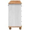 vidaXL Commode ASKIM Blanc 79 x 40 x 133,5 cm Bois de pin massif
