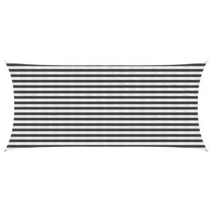 vidaXL Voile d'ombre Anthracite et blanc 2 x 4,5 m HDPE