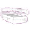 vidaXL Lit biblioth&egrave;que sans matelas cire marron 90x190 cm pin massif
