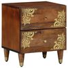 vidaXL Cabinet de chevet Marron miel 40 x 33 x 46 cm