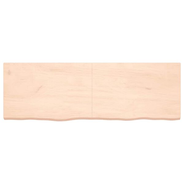 vidaXL Dessus de table 180x60x(2-6) cm bois de ch&ecirc;ne massif non trait&eacute;