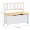 vidaXL Ensemble de table et chaises enfants 4 pcs Blanc et beige MDF