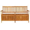vidaXL Banc de rangement 148 cm Bois d'acacia solide