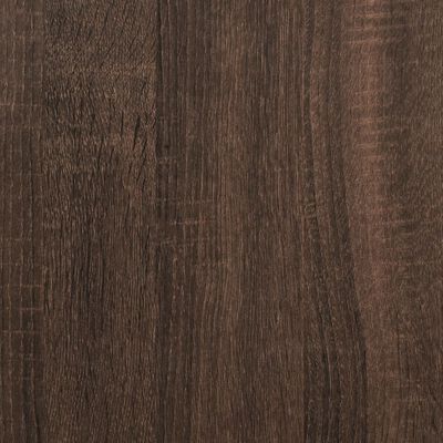 vidaXL Cadre de lit chêne marron 180x200 cm bois d'ingénierie