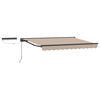 vidaXL Auvent r&eacute;tractable &eacute;lectrique Beige et Anthracite 3,5 x 2,5 m