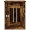 vidaXL Meuble de cage pour chiens ch&ecirc;ne fum&eacute; 55x80x68 cm