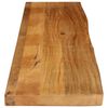 vidaXL Dessus de table &agrave; bord vivant 160x40x3,8cm bois massif manguier
