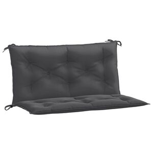 vidaXL Coussins de banc de jardin lot de 2 anthracite m&eacute;lang&eacute; tissu