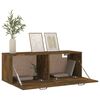 vidaXL Armoire murale Ch&ecirc;ne fum&eacute; 100x36,5x35 cm Bois d'ing&eacute;nierie