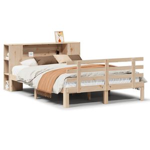 vidaXL Lit biblioth&egrave;que sans matelas 120x190 cm bois de pin massif