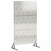 vidaXL &Eacute;cran de confidentialit&eacute; 100 x 50 x 180 cm Acier inoxydable