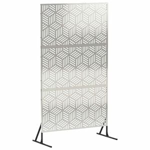 vidaXL &Eacute;cran de confidentialit&eacute; 100 x 50 x 180 cm Acier inoxydable