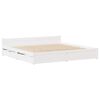 vidaXL Cadre de lit sans matelas blanc 120x200 cm bois de pin massif