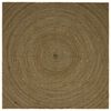 vidaXL Tapis de zone Noir 200 x 200 cm Jute