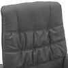 vidaXL Fauteuil de massage inclinable et repose-pied Gris Similicuir
