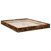 vidaXL Cadre de lit sans matelas ch&ecirc;ne fum&eacute; 150x200 cm bois ing&eacute;nierie
