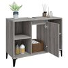 vidaXL Meuble d'évier sonoma gris 80x33x60 cm bois d'ingénierie