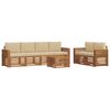 vidaXL Ensemble de canap&eacute;s d'ext&eacute;rieur 7 pc Naturel et Beige