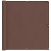 vidaXL &Eacute;cran de balcon Marron 110 x 200 cm Tissu Oxford