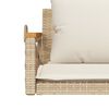 vidaXL Balancelle avec coussins beige 109x62x40 cm résine tressée