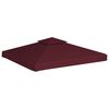 vidaXL Toile sup&eacute;rieure double de belv&eacute;d&egrave;re 310 g/m&sup2; 3x3 m Bordeaux