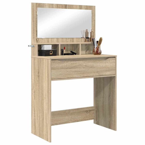 vidaXL Tables de maquillage pour chambre avec tiroir Ch&ecirc;ne Sonoma