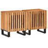 vidaXL Tables de chevet 2 pcs 40x34x46 cm bois d'acacia massif