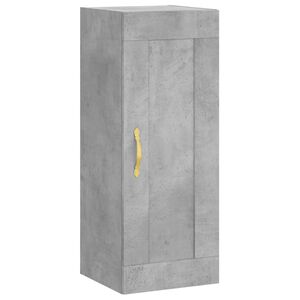 vidaXL Armoire murale gris b&eacute;ton 34,5x34x90 cm bois d'ing&eacute;nierie