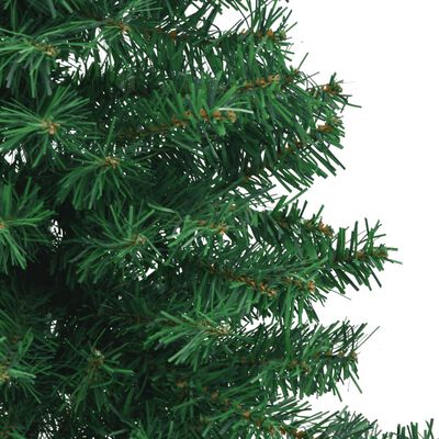 vidaXL Sapin de Noël artificiel d'angle Vert 180 cm PVC