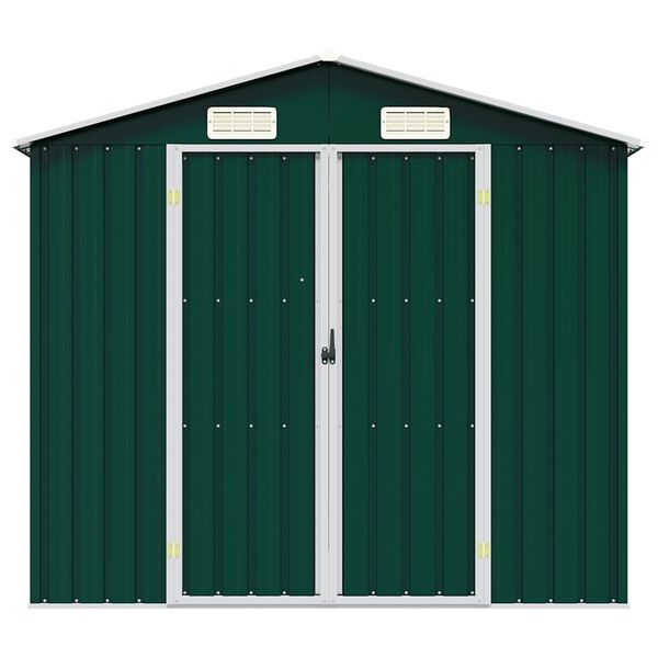 vidaXL Abri de jardin Vert 205x129x183 cm Acier galvanisé