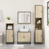 vidaXL Armoire de salle de bain avec miroir Ch&ecirc;ne Sonoma 65 x 20 x 60 cm Bois d'ing&eacute;nierie