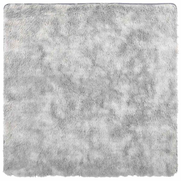 vidaXL Tapis Shaggy &agrave; poils longs NAVARRA gris argent&eacute; 240x240 cm