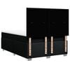 vidaXL Sommier &agrave; lattes de lit avec matelas Noir 160x200 cm Tissu