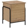 vidaXL Bo&icirc;te de rangement Ch&ecirc;ne artisanal 80 x 40 x 49,5 cm