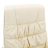 vidaXL Fauteuil de massage inclinable et repose-pied Cr&egrave;me Similicuir