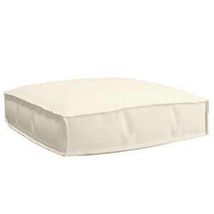 vidaXL Coussin Crème 60 x 60 x 12 cm Tissu Oxford