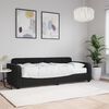 vidaXL Lit de jour avec matelas noir 80x200 cm velours