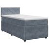 vidaXL Lit boxspring avec matelas Gris fonc&eacute; 80 x 200 cm Velours
