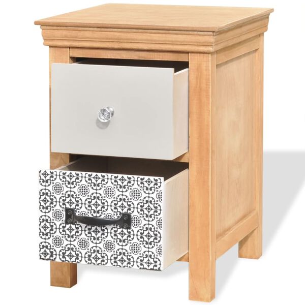 vidaXL Armoire &agrave; tiroir 34 x 34 x 46 cm Bois massif