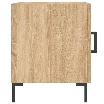 vidaXL Table de chevet chêne sonoma 40x40x50 cm bois d’ingénierie