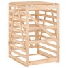 vidaXL Abri pour poubelle sur roulettes 84x90x128,5 cm bois massif pin