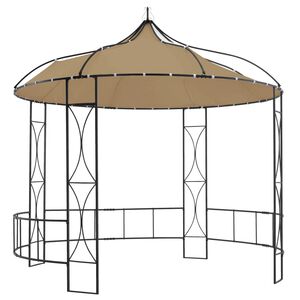 vidaXL Belv&eacute;d&egrave;re 300x290 cm Taupe Rond
