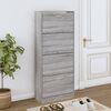 vidaXL Armoire &agrave; chaussures Sonoma gris 63x24x147 cm Bois d'ing&eacute;nierie