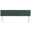vidaXL T&ecirc;tes de lit 2 pcs Vert fonc&eacute; 90x5x78/88 cm Velours
