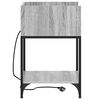 vidaXL Cabinet de chevet Gris Sonoma 40 x 40 x 61 cm Bois d'ingénierie