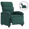 vidaXL Fauteuil inclinable &eacute;lectrique Vert fonc&eacute; Tissu