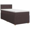 vidaXL Lit boxspring avec matelas Marron fonc&eacute; 80 x 200 cm Tissu