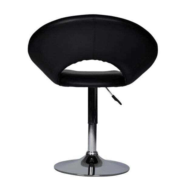 vidaXL Tabouret de bar noir similicuir