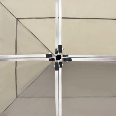 vidaXL Tente de réception pliable avec parois Aluminium 6 x 3 m Crème