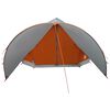 vidaXL Tente Teepee 9 personnes Gris et orange 502 x 502 x 297 cm